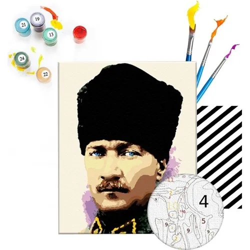 Tabdiko Painting By Numbers Hobby Set Paint Yourself Ataturk