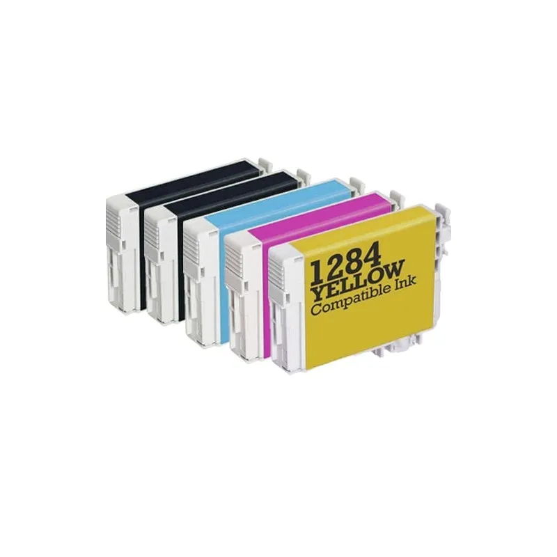 Multipack 5 EPSON alternative ink cartridges Black (X2) /cyan (X1) / MAGENTA (X1) /Yellow (X1) E1281 (x2) Imprimirbien.com