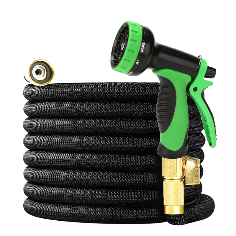25-100FT Telescopic Flexible Garden Hose, 10 Types Of Nozzles, Garden hose, Used For Watering Plants And Car Washing Tools