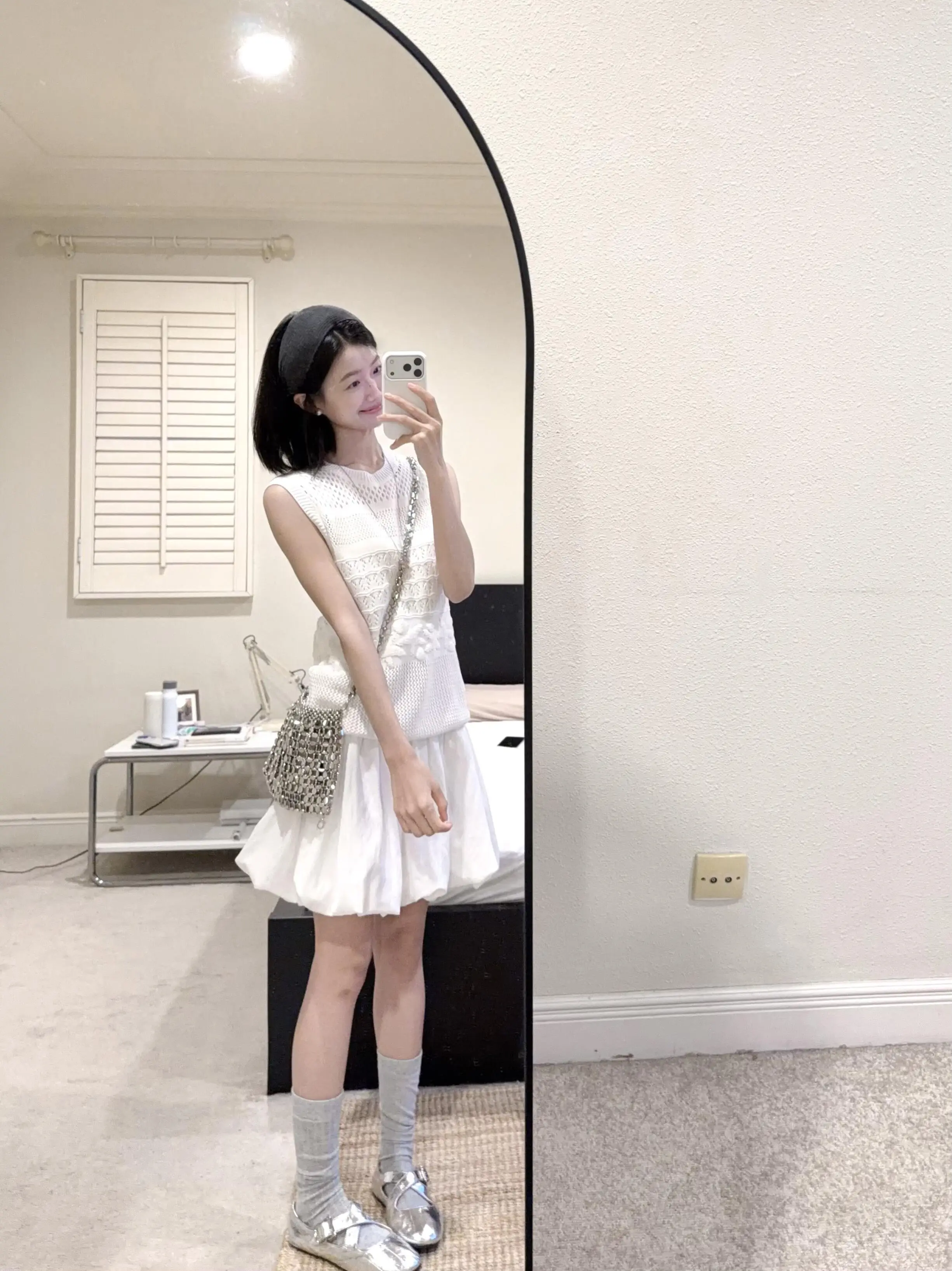 Cloud Bloom Puffy  Skirt Women's Fashion Spring Summer New Style Elastic Waist Half Body Skirt Casual Versatile Short Skirt