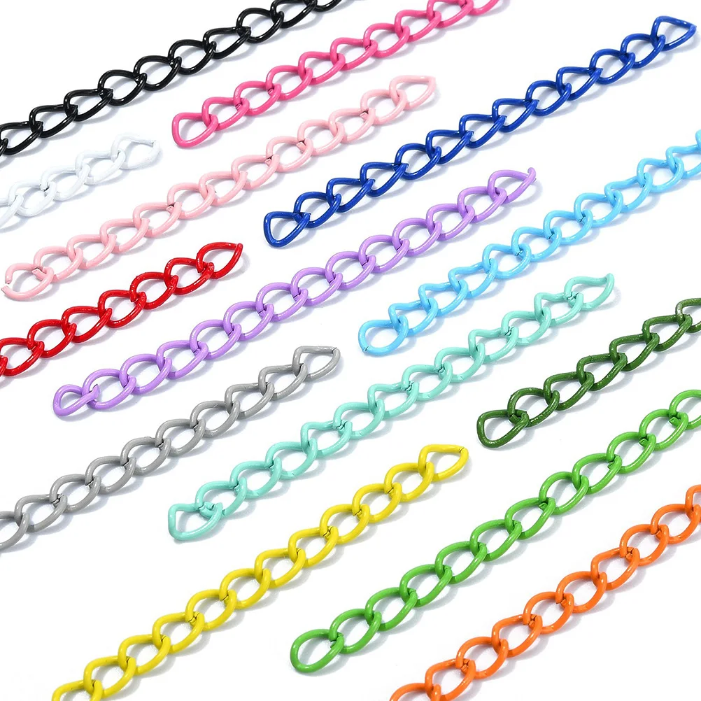 

100 Pcs Iron Chain Jewelry Accessories Gold Color Necklace Extender DIY Bracelet Chains anklet repair jewelry parts