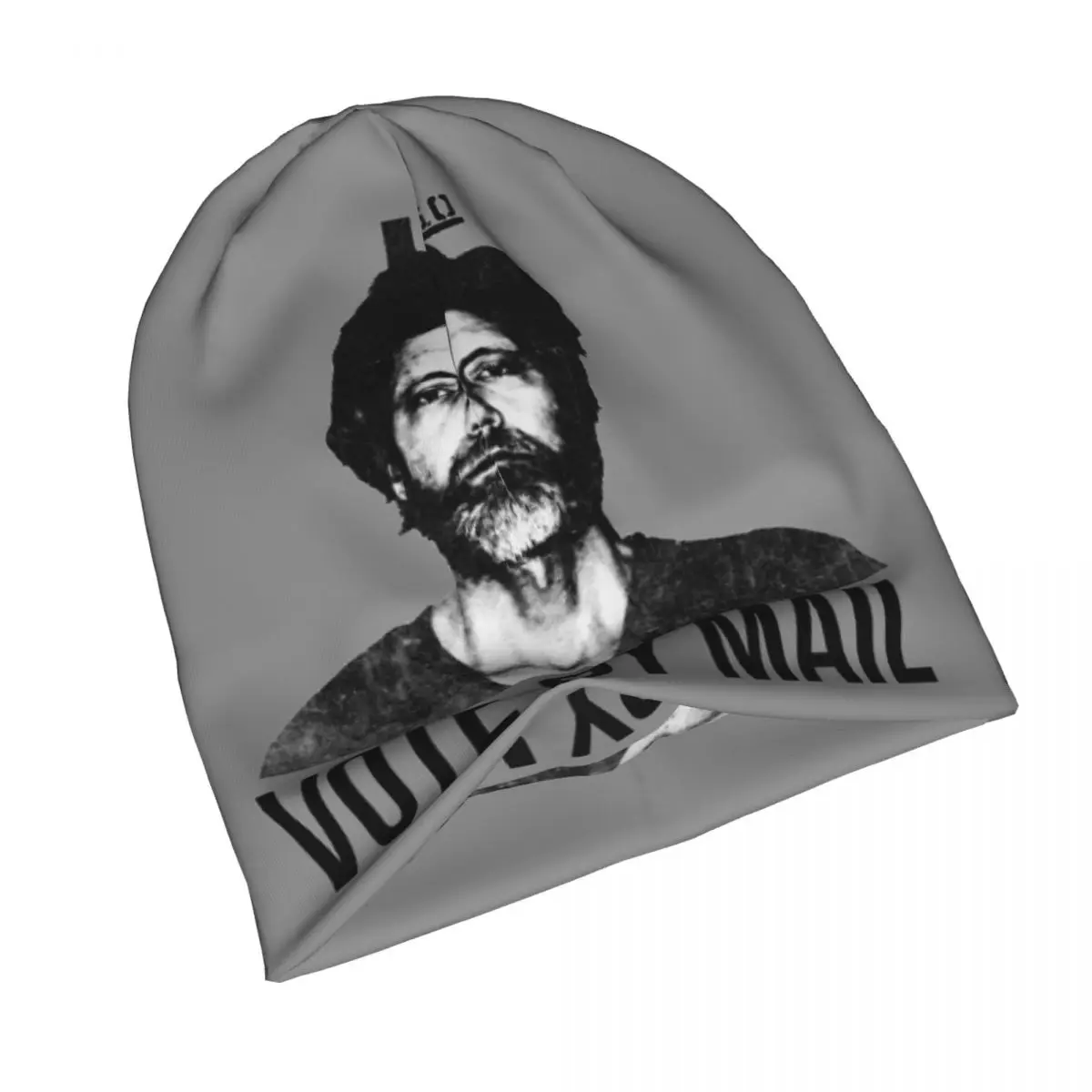 Vote By Mail Ted Kaczynski Caps Vintage Autumn Winter Outdoor Skullies Beanies Hats Summer Warm Dual-use Bonnet Knitted Hat