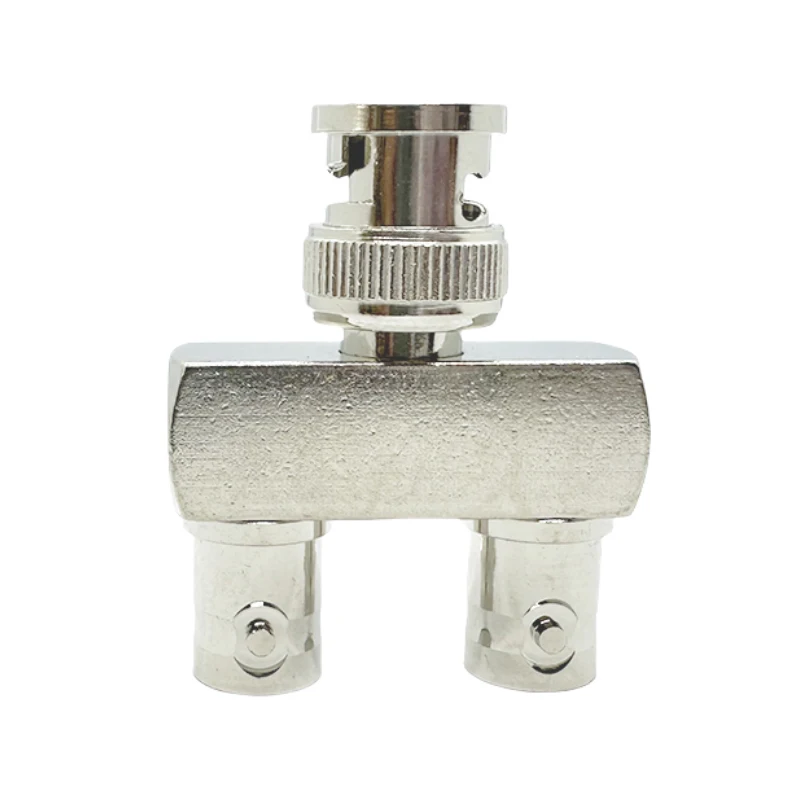 Brass Q9 BNC Male to Dual Female 3 Way Splitter Antenna Adapter RF Coaxial Connector Low Loss for CB Radio