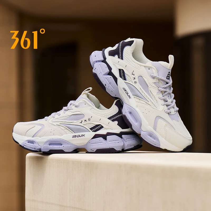 361 Degrees Women Walking Shoes Mesh Retro Classic Casual Light Breathable Versatile Rebound Non-slip Female Sneakers 682516771