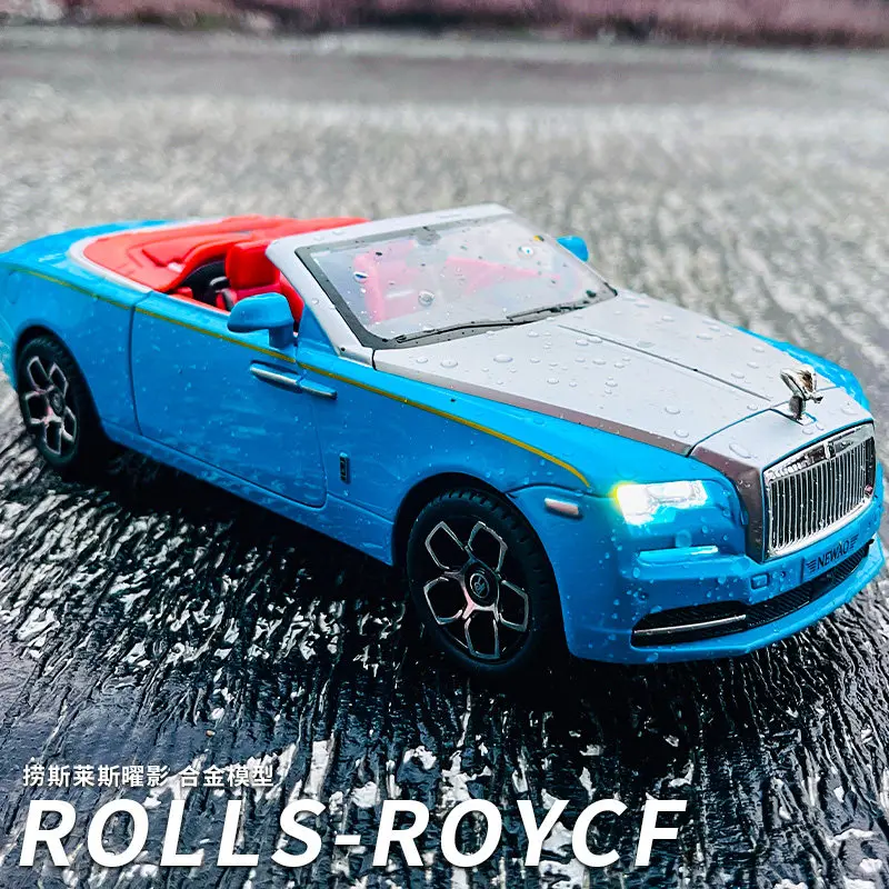 1:24 Dawn Car Toys Diecast Alloy Model Doors Opened Sound Light Pull Back Miniature Vehice Boy Birthday Gift