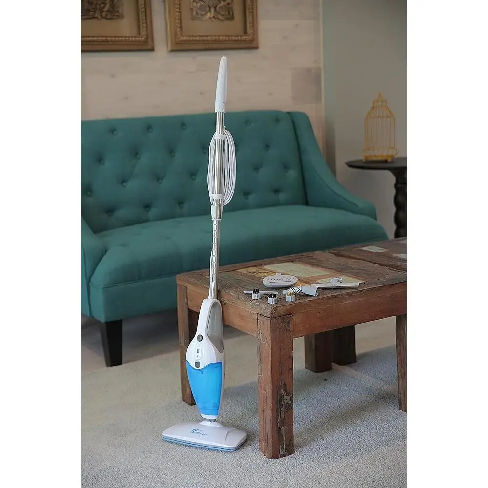 3-in-1 Steam Mop Handheld Cleaner with 9 Accessories 7 Steam Levels Floors Fabric Cleaning Chemical-Free Deep Clean