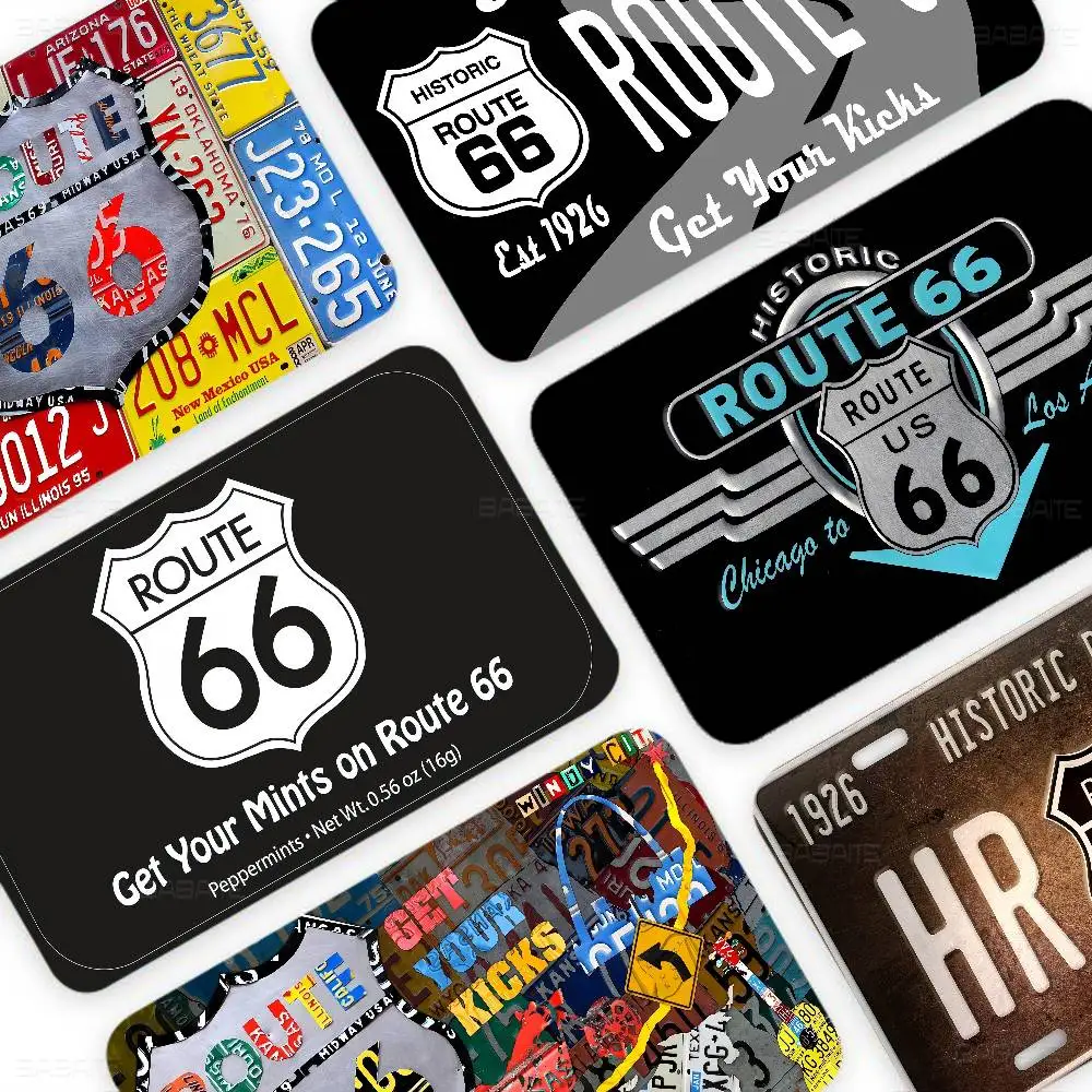 R-Route 66 Fashion Cute Cartoon Cat Painting Anime Game Unique Film Sticker Case Skin For Credit Card No Chip