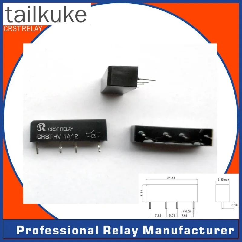 CRSTHV-1A24 Reed Switch High Voltage Relay SG1A05AWR SIL-1A05D Normally Open Single Pole Single Throw