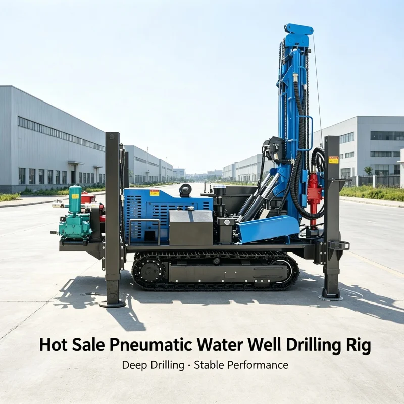 Customized Crawler Pneumatic Water Well Drilling Rig, Drilling Machine for Farmland Deep Water Well Construction