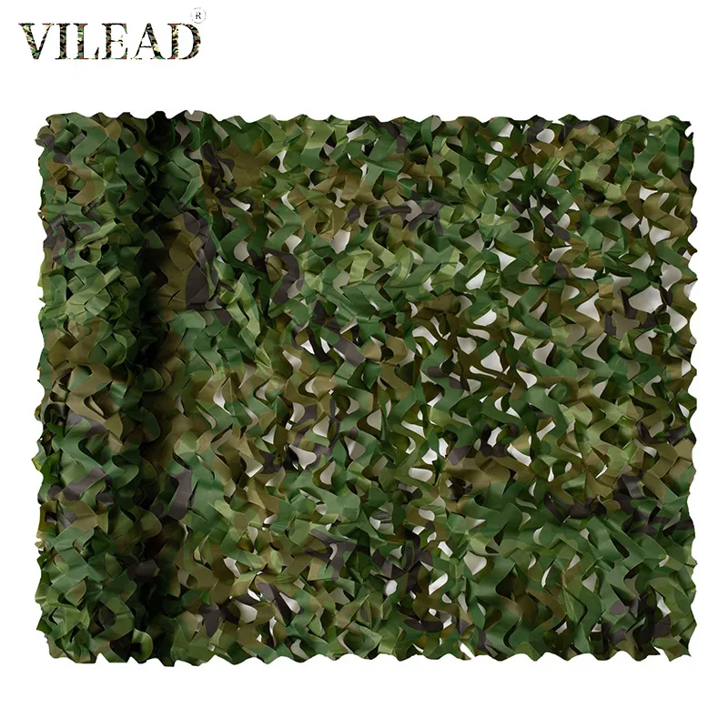 Vilead Reinforced  Woodland Camouflage Nets Hide Pergola Garden Shading Outdoor Awning Gazebo 3x5 2x5 4x4 Fabric