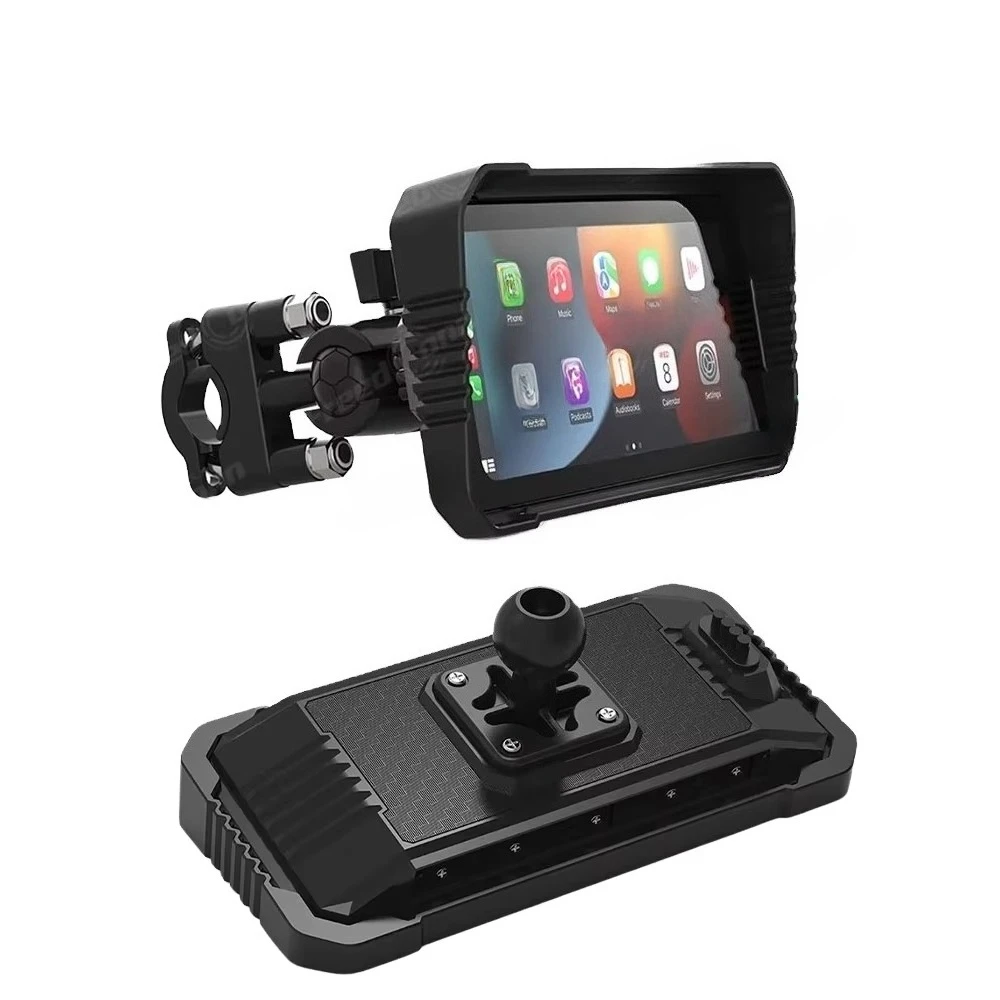 IP67 Waterproof Stainless Steel 6.25 Inch HD IPS Screen GPS Navigation Wireless Android Auto Portable Carplay Motorcycle