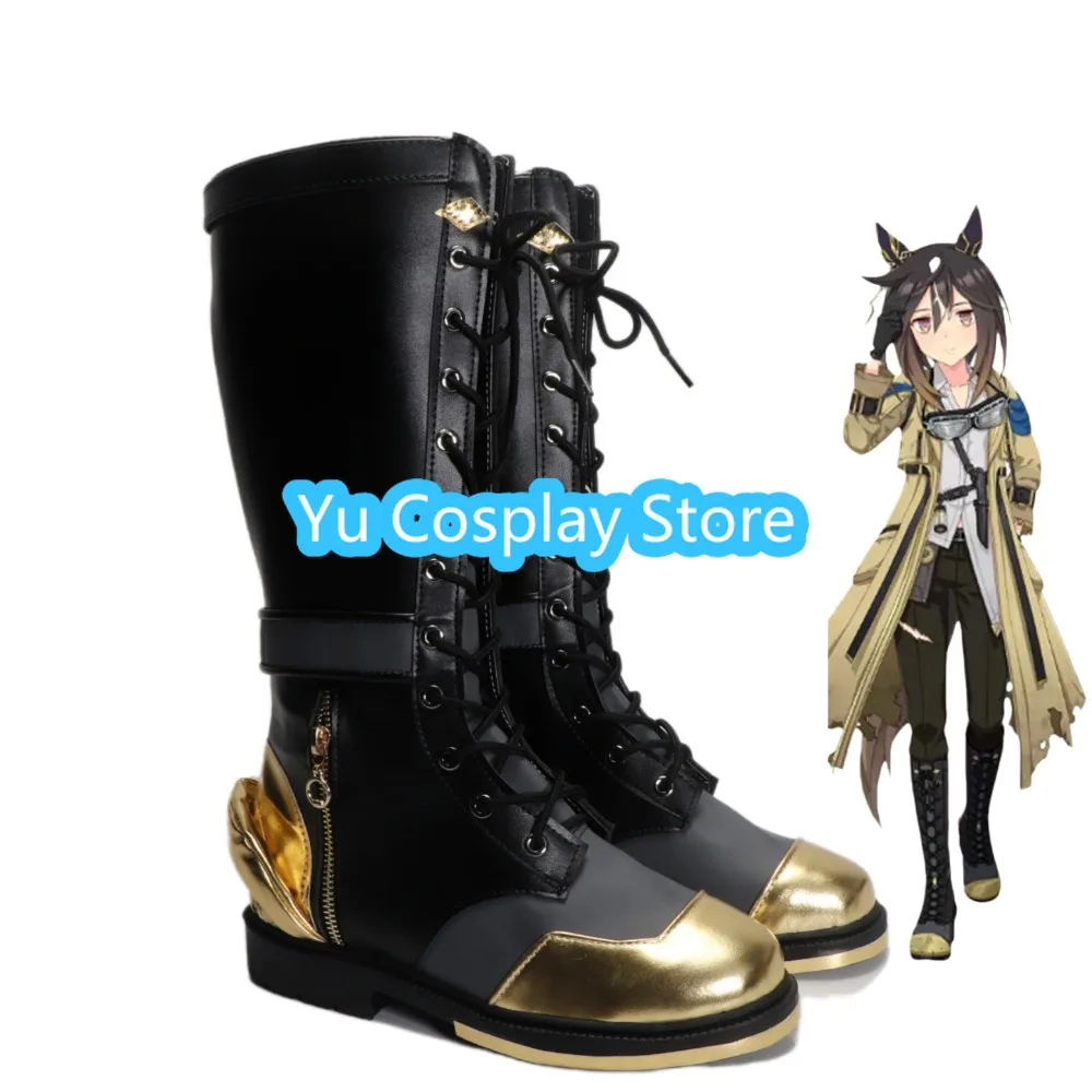 

Yu Косплей Магазин Uma Musume Pretty Derby Stay Gold Сапоги для косплея Аниме Обувь для косплея Сапоги Костюмы на Хэллоуин Реквизит
