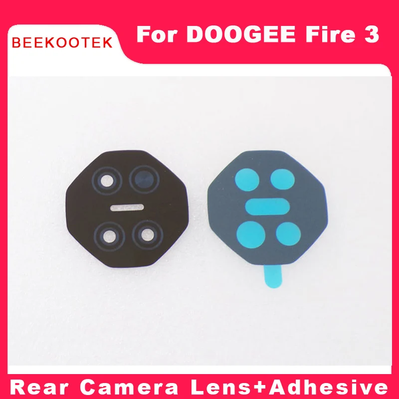 New Original DOOGEE Fire 3 Fire 3 Pro Fire 3 Ultra Fire 3 Max Rear Camera Lens Back Camera Lens With Adhesive For DOOGEE Fire 3