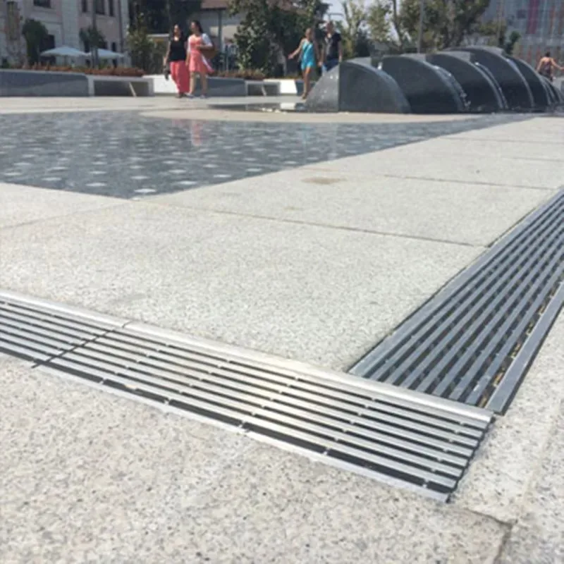 Custom Industrial Design Style High Load Stainless Steel Floor Drain Gutter Covers Moisture-Proof for Park Application