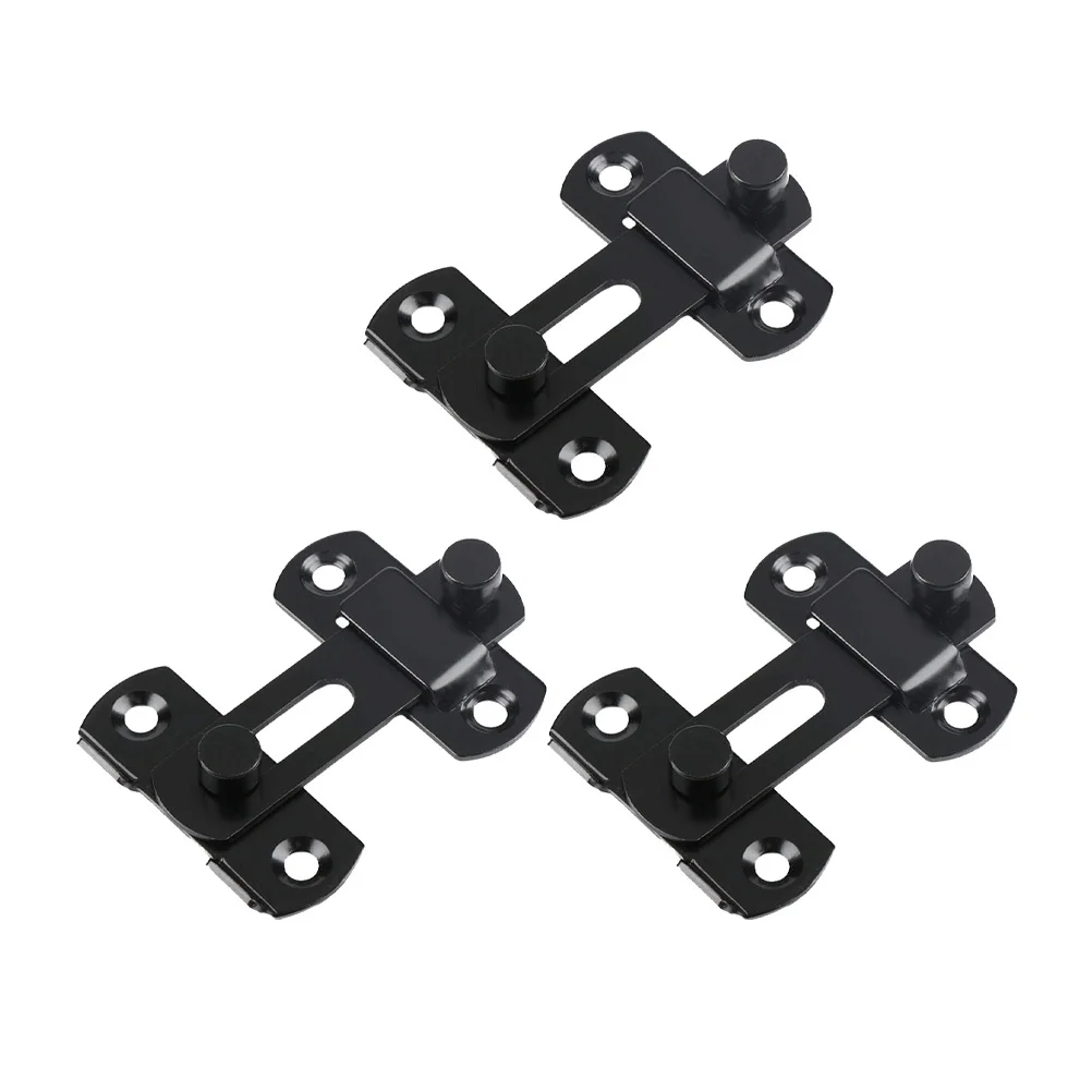 

3pcs Sliding Buckle Stainless Steel Latch Lock For Door Window Cabinet Shed Wood Metal Doors Door Bolt Lock Hardware
