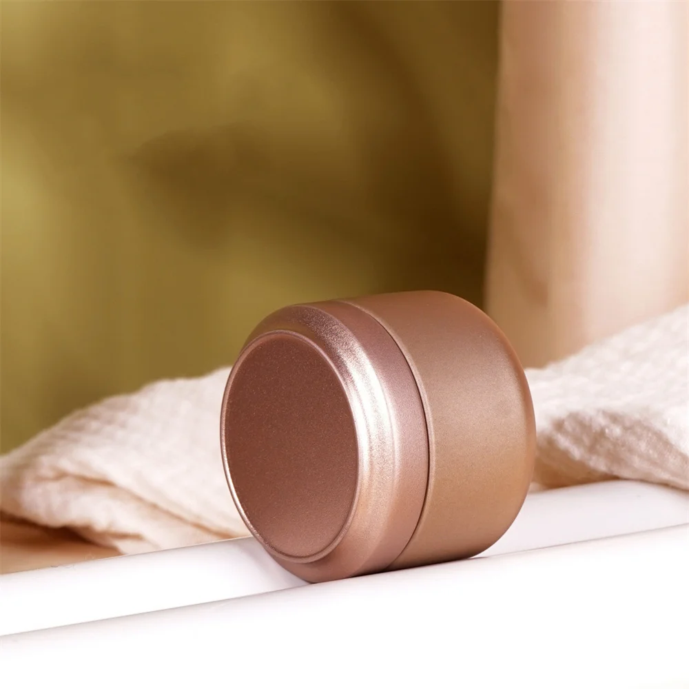 Round Tin Storage Metal Box Small Iron Pot Sealed Pot for Coffee Tea Candy Storage Accessiories Container Cans