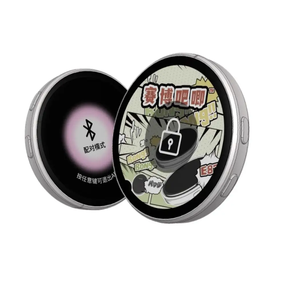 Anime E-Abzeichen-Anzeigepin 1,7 Zoll Touchscreen LED-Taste Touchscreen-Fotorahmen mit Videowiedergabe Dropshipping