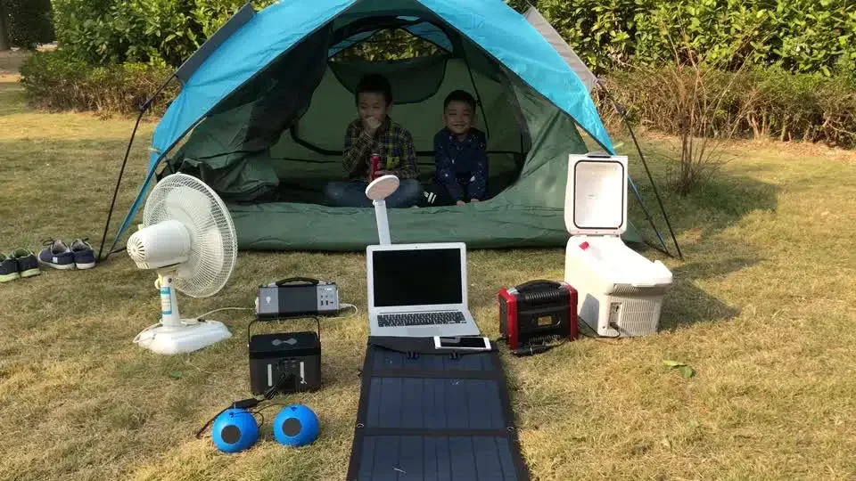 portable powerstation 48000mAh Portable Solar Powerstation with Battery For 100W Home Camping Emergency Power