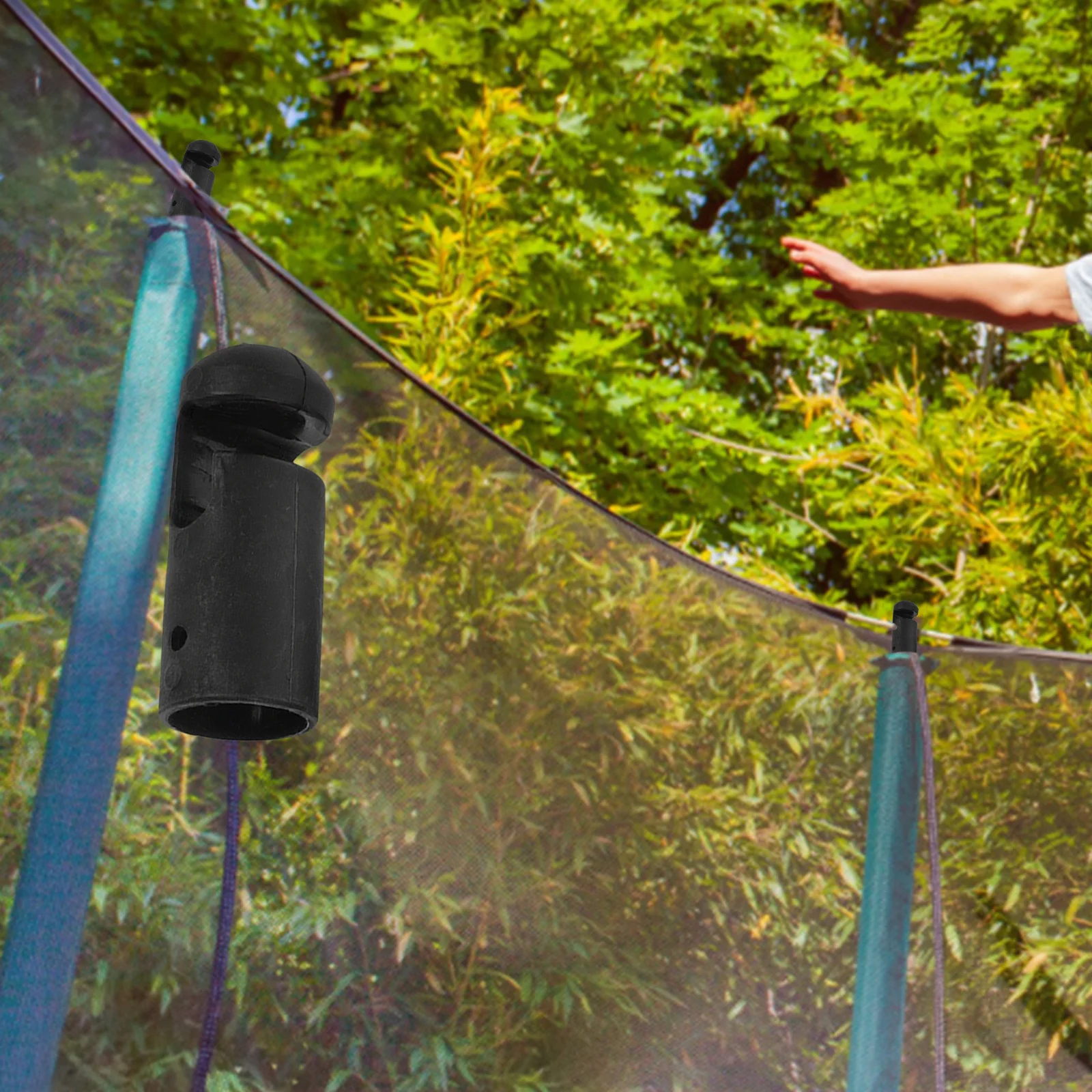 

10Pcs Universal Trampoline Pole Caps Plastic Covers Protective Enclosure Pole End Outdoor Replacement Accessories