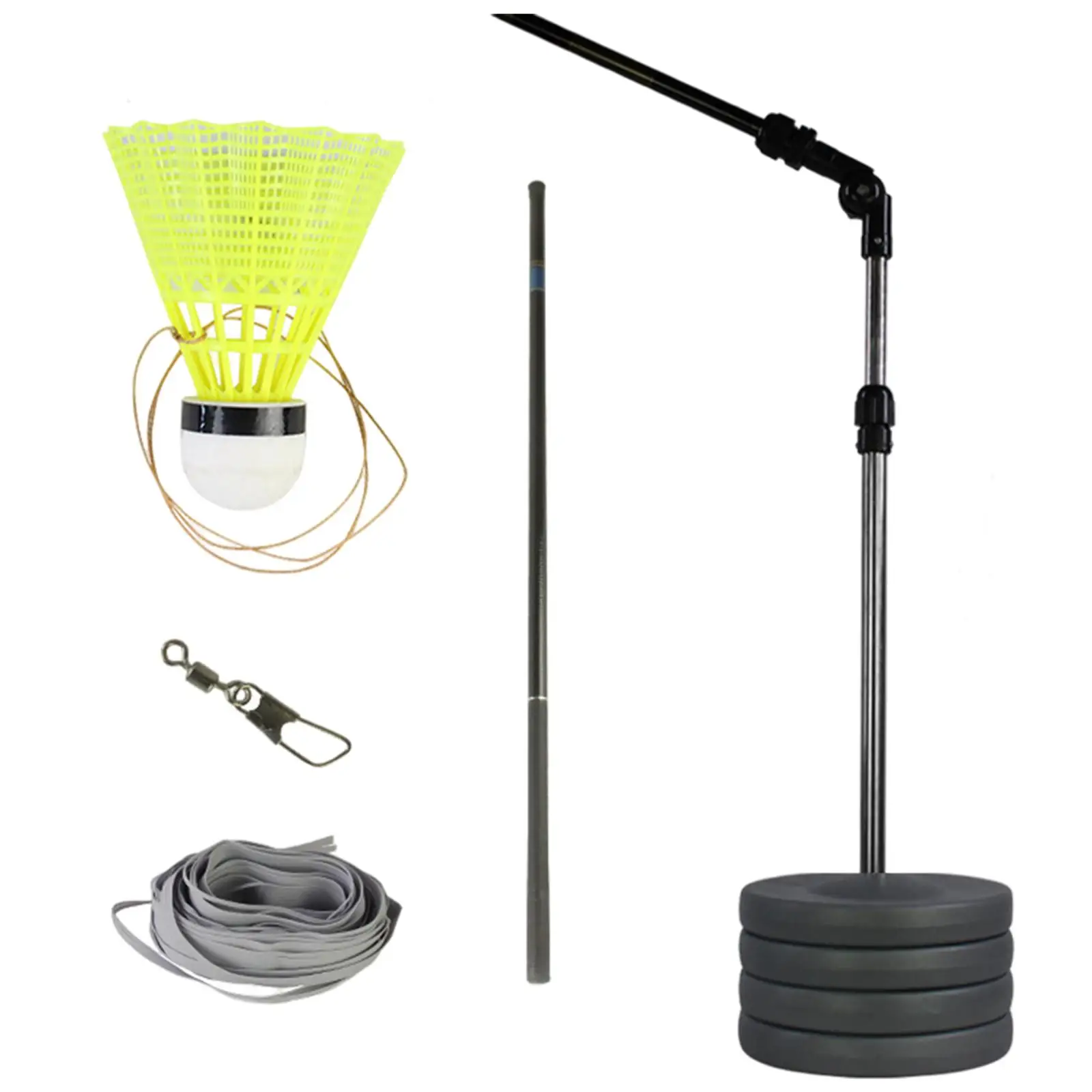 

Badminton Training Device Accessories Telescopic Self-Study Tool Sports Elastic Swing Adjustable Single for Children Adult