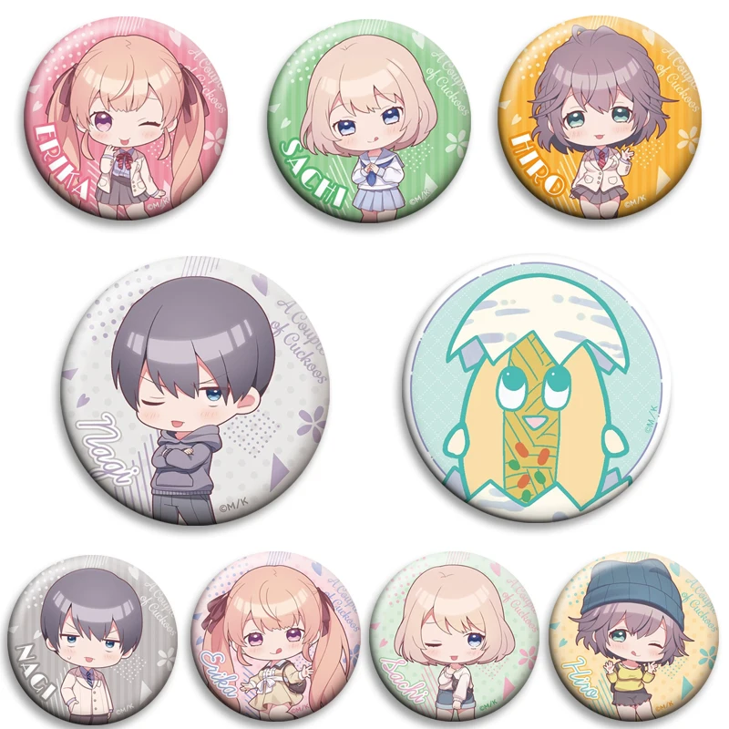 

Anime A Couple of Cuckoos Badge Soft Button Pin Tinplate Brooches for Clothing Backpack Decor Jewelry Accessories Souvenir Gifts