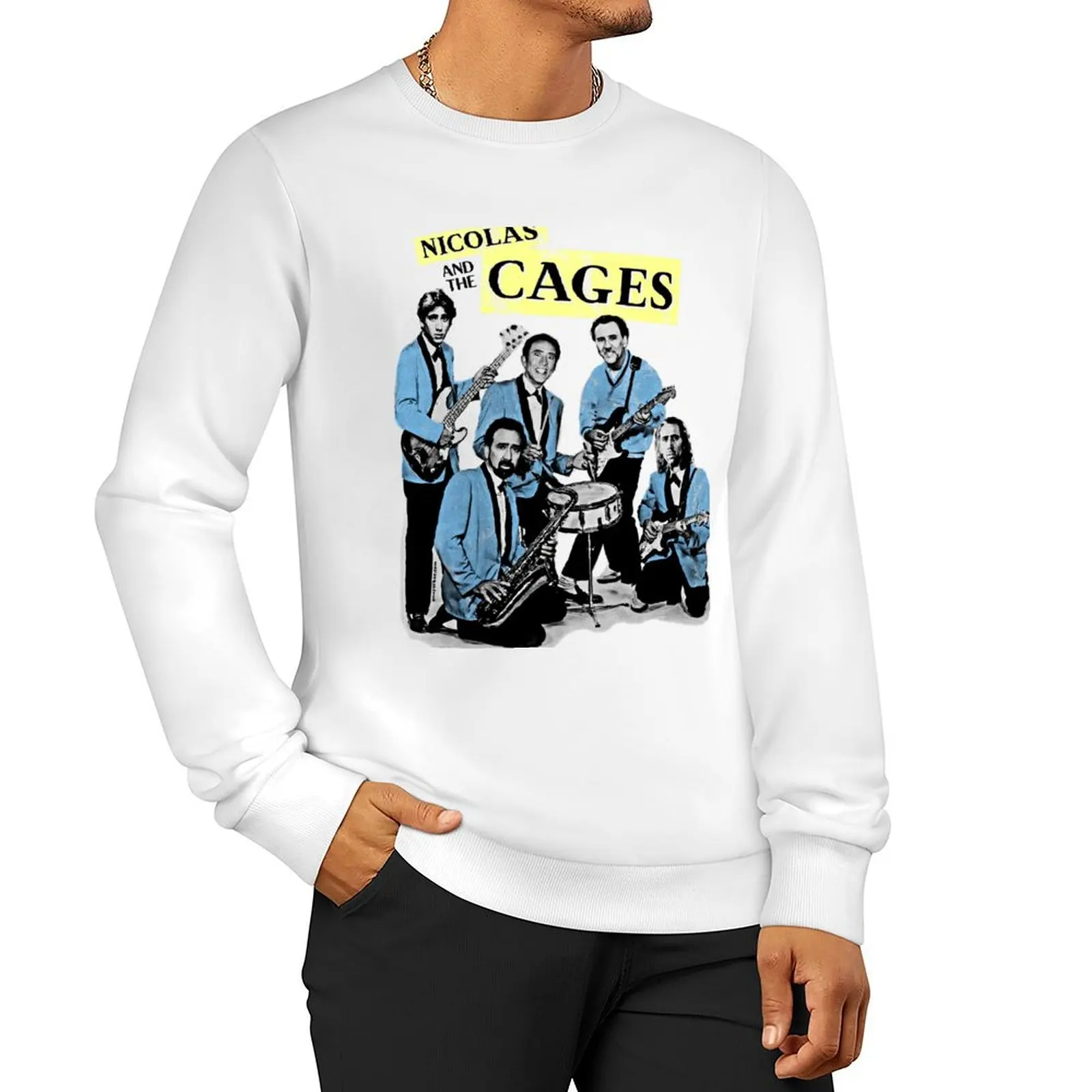 

Nicolas and the Cages (Nic Cage Band Shirt) Sweatshirt fashion men men's sweat-shirt blouse new in hoodies & sweat-shirt