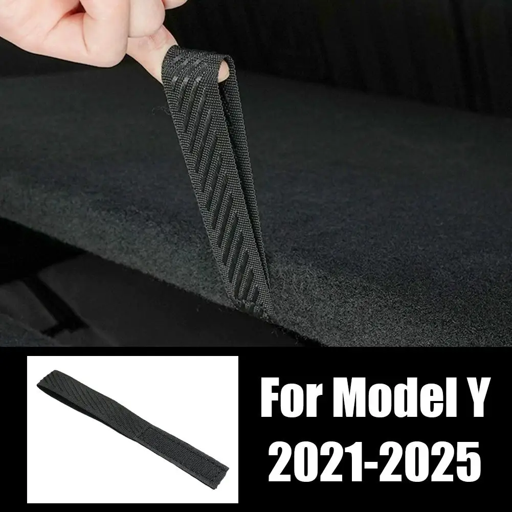 

Для Tesla Model Y 2021-2025 Juniper задняя крышка багажника, сменный ремень крышки, шнурок, тянущая крышка, ручка багажника, аксессуары для автомобиля X0J1