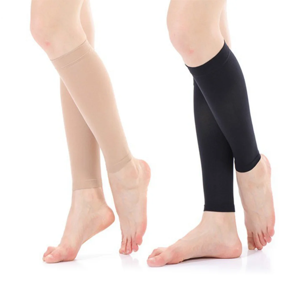 

1Pair Compression Socks Skin Color L Breathable Elastic Sports Socks for Circulation Support Leg Swelling Relief