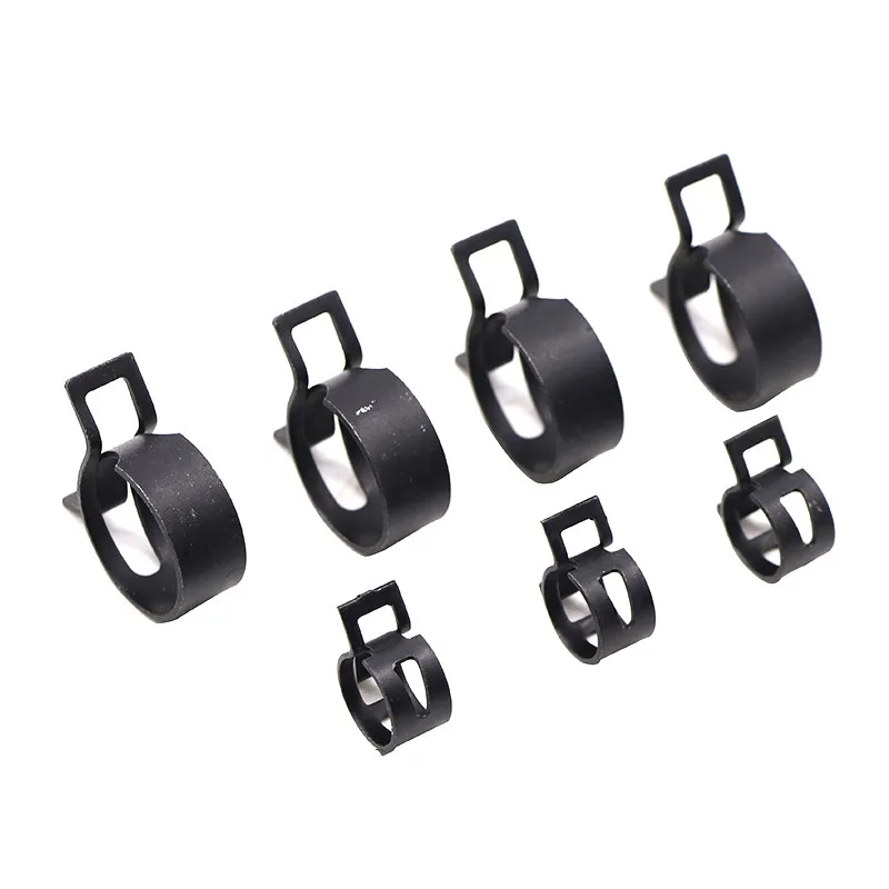 75Pcs/Set 6/7/8/9/10Mm Q673B Vacuum Spring Fuel Clip Oil Water Hose Pipe Tube Clamp Black Assortment Kit