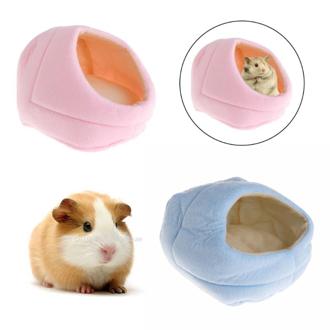 Winter Warm Hamster Bed Soft Fleece Nest Small Animal House Squirrel Hedgehog Chinchillas Mattress House Hamster Accessories