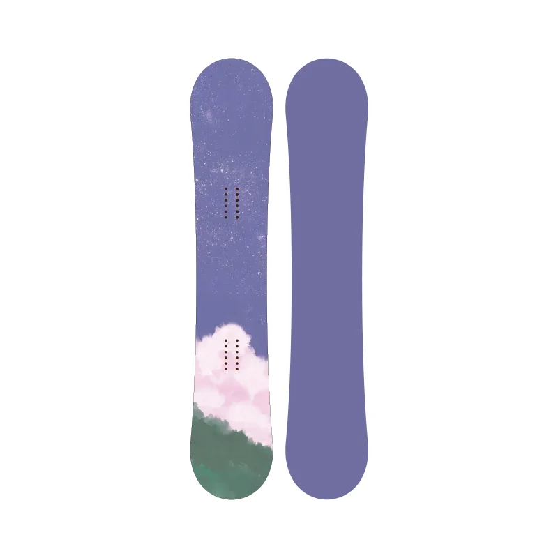 Wholesale All-Mountains Winter Sport Sandwich Snowboard Plain White Wooden Board with Sintered Extruded Base Binding