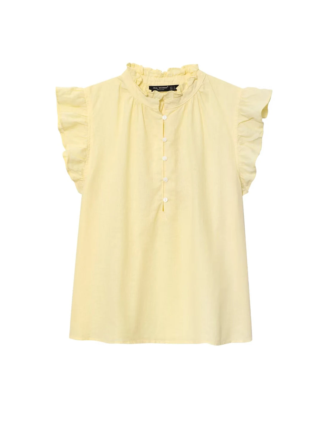 

Sweet Sle Yellow Dopane ort Svel Women's irt Linen Material Breathable Comfortable Spring Summer Top for Women