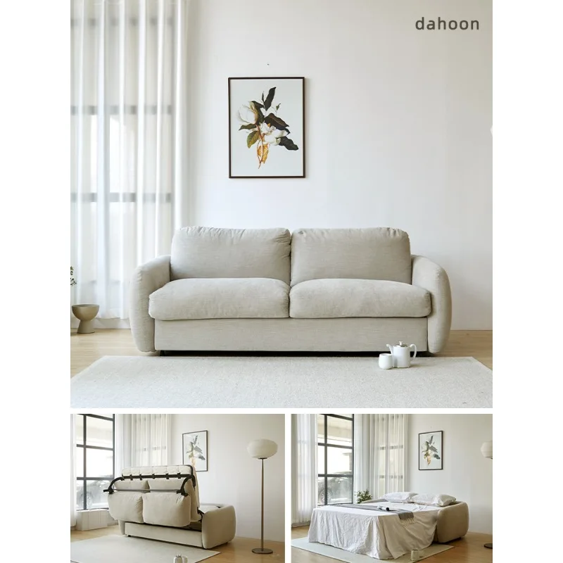 Nordic sofa bed Modern foldable removable and washable multi-functional household living room dual-purpose sofa bed