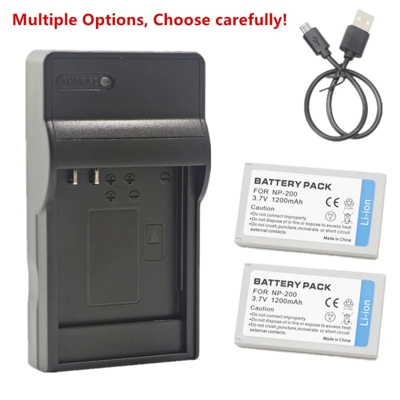 NP-200 Battery or Charger for Konica Minolta DiMAGE X Xg Xi Xt Xt Biz