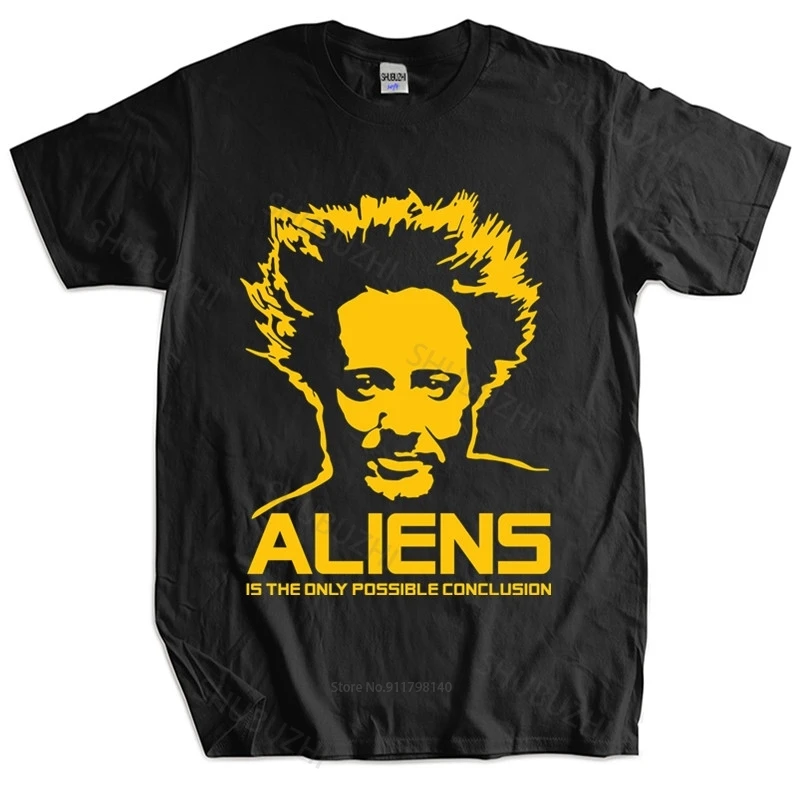 Mens summer cotton tshirt loose tops Ancient Aliens Giorgio Tsoukalos Men's T-Shirt unisex tee-shirt women top tees