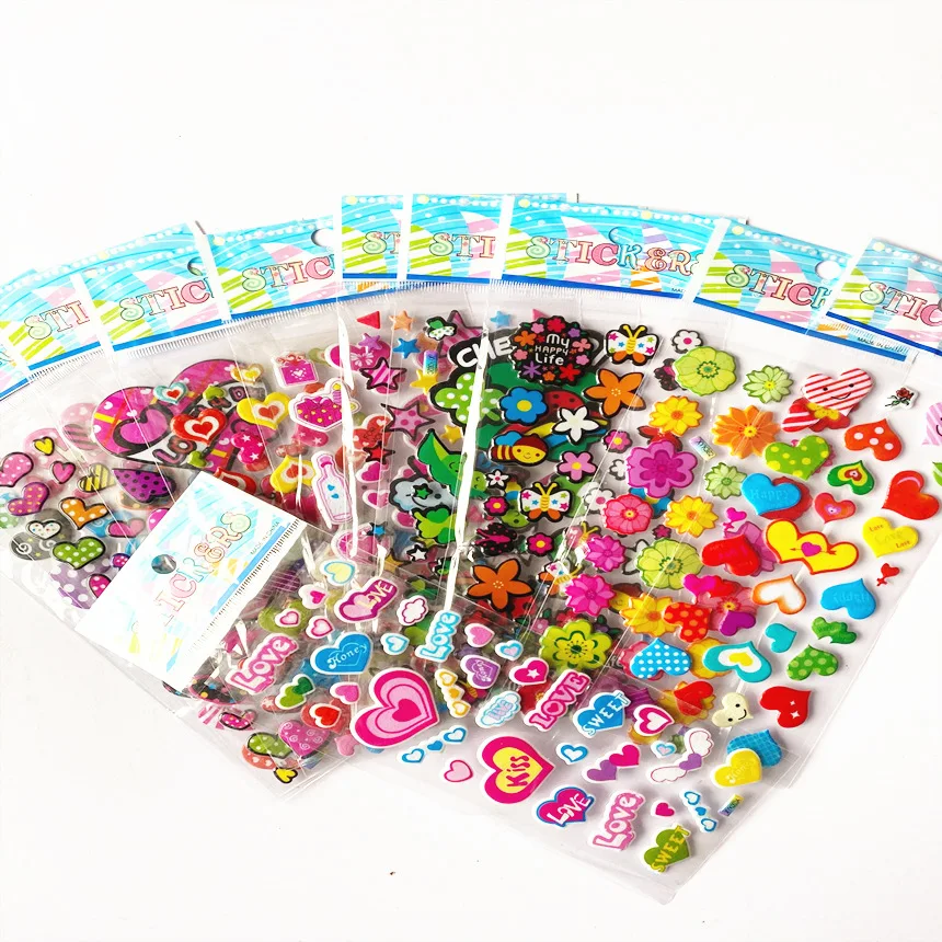 25 Pcs Party Favors Children Birthday Cartoon Stickers Kids Stickers 3D Pinata Goodie Bag Fillers Giveaway Gifts For Boys Girls