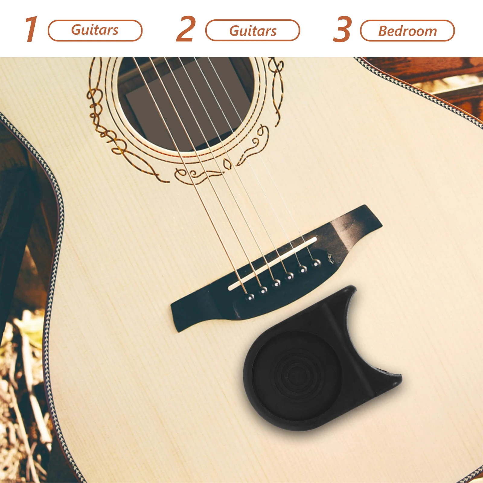 

Guitar Instrument Stand Rubber Bracket Table Support Electric Guitar Accessory Durable NonSlip Musical Equipment
