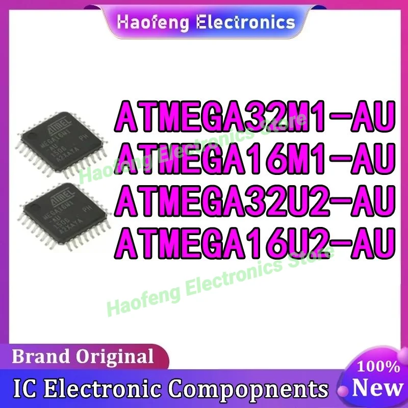 ATMEGA16M1-AU ATMEGA16U2-AU ATMEGA32M1-AU ATMEGA32U2-AU ATMEGA IC MCU Chip TQFP-32 em estoque