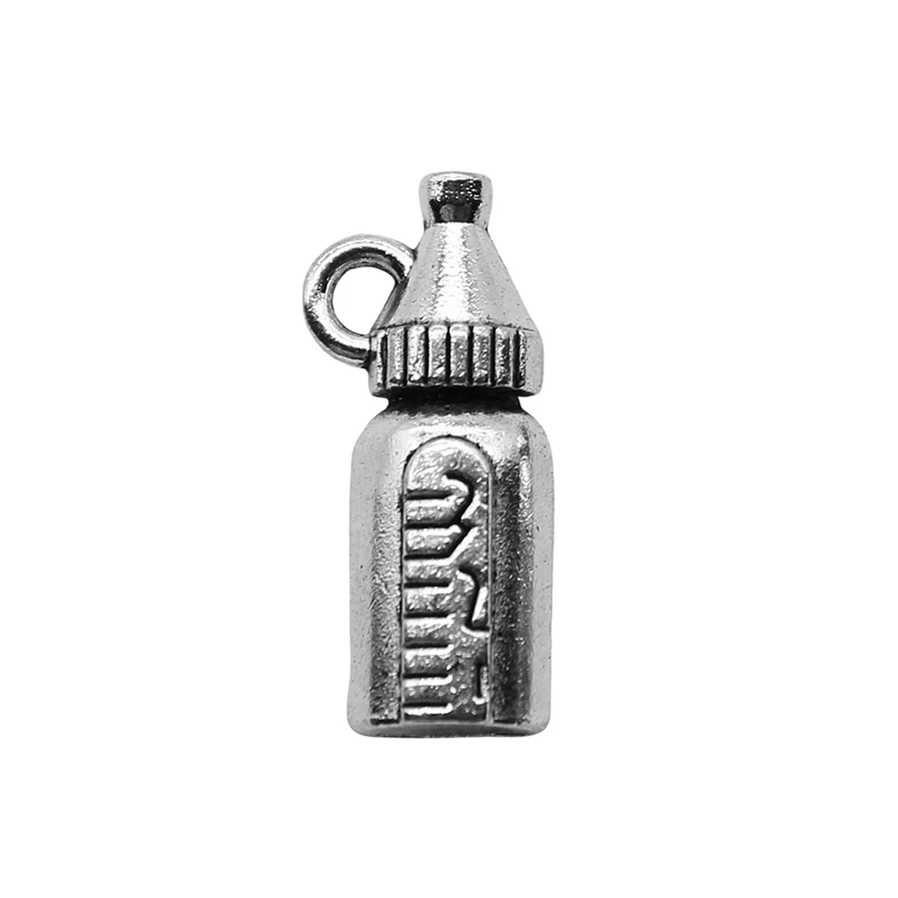 Pendant Feeding Bottle Charms Jewelry For Woman 8x17mm 20pcs