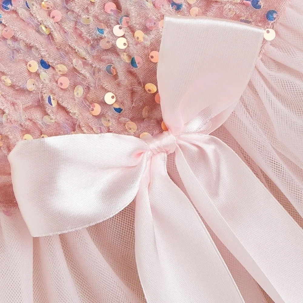 

Princess Costume Sequin Pet Princess Dress Lace Bow Breathable Bowknot Puppy Dresses Elegant Pet Cat Costume Small Medium Dogs