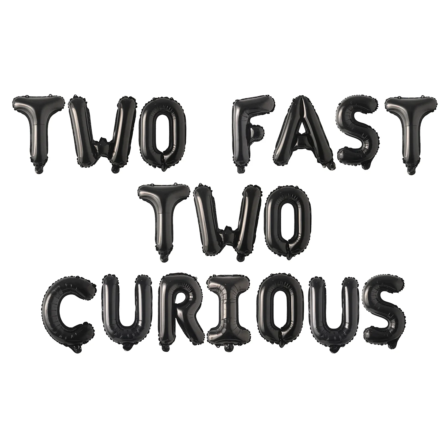 Kreatwow-Curious Racing Foil Balloon Party Supplies, Traffic Theme, 2 Fast, Birthday Party Decorations for Kids, Girls