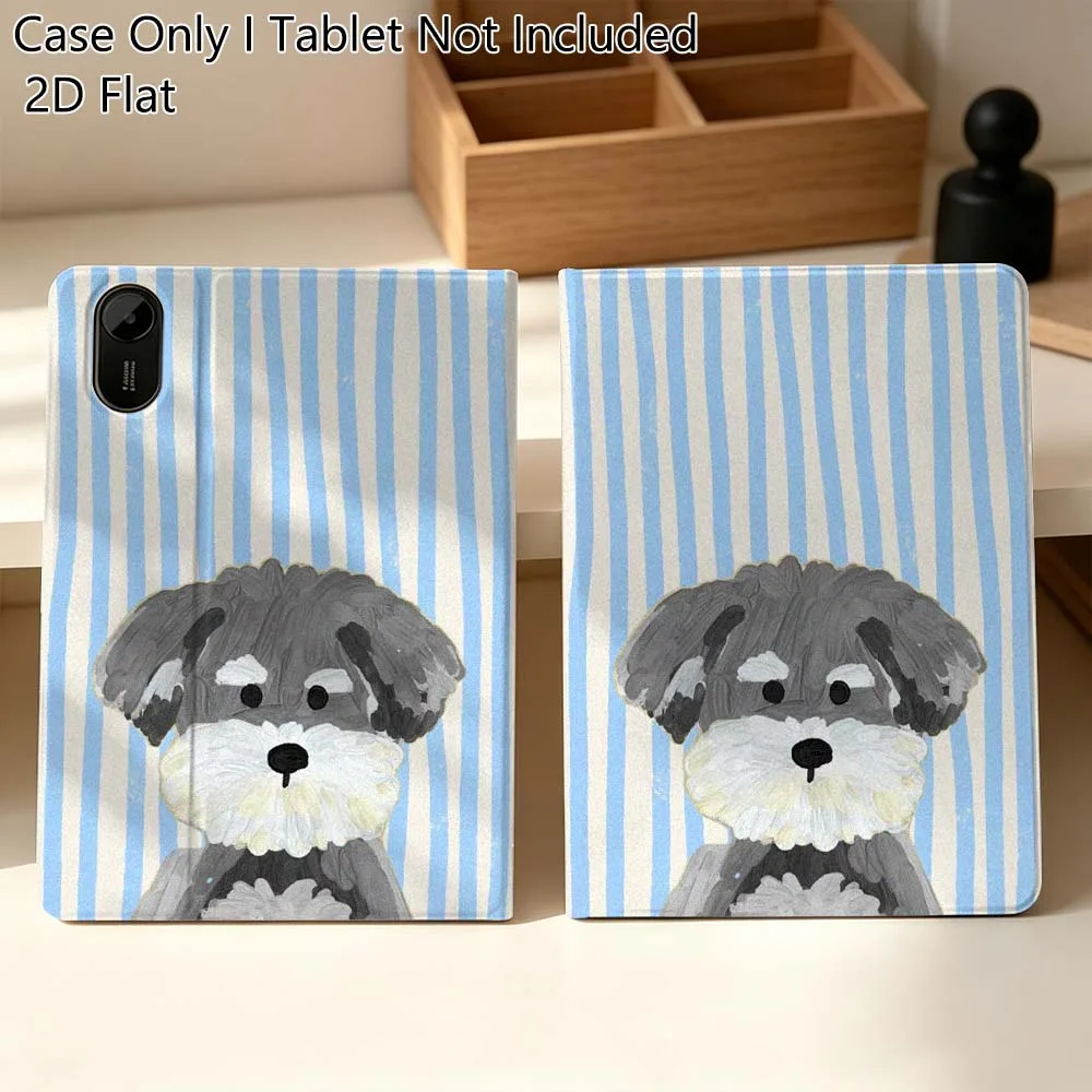 

Dog Vertical Art Popular For Xiaomi Mi Pad Mini 4 5 6 7 SE Pro Plus Redmi Pad 2 SE 2025 8.8 11 Foldable Tablet Case Gift
