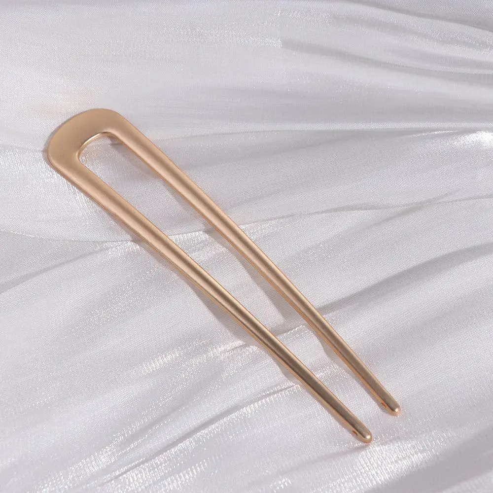 

Высококачественные металлические U-образные заколки с гальваническим покрытием, винтажные шпильки для волос в ретро-стиле, китайские заколки в холодном стиле, аксессуар для волос