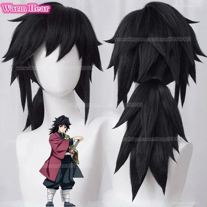 Anime uzui tengen kamado tanjirou agatsuma zenitsu kanroji mitsuri tomioka giyuu sabito rui tokitou muichirou daki perucas cosplay