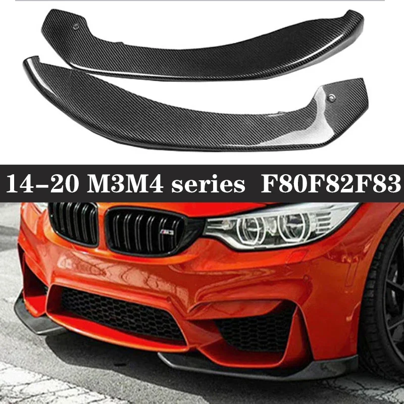 

For BMW M3 F80 M4 F82 F83 Carbon Fiber wrap angle Car Front Bumper Splitter Corner Trim Cover Front Chin Body Kit