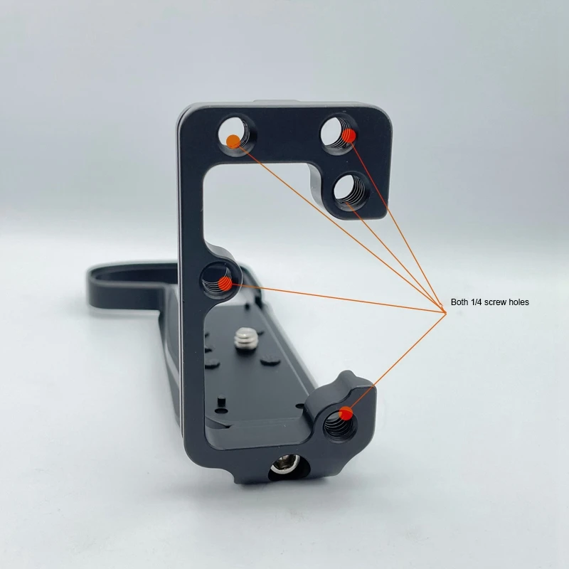 Plaque de dégagement rapide pour stabilisateur de caméra, poignée de raquette verticale, support de plaque en L, poignée de main, IL, EOS, R8, EOS, RP