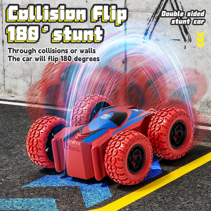 سيارة تراجع بالقصور الذاتي على الوجهين للأطفال، سيارة حيلة من الاصطدام والهبوط، هدية عيد الميلاد للأطفال