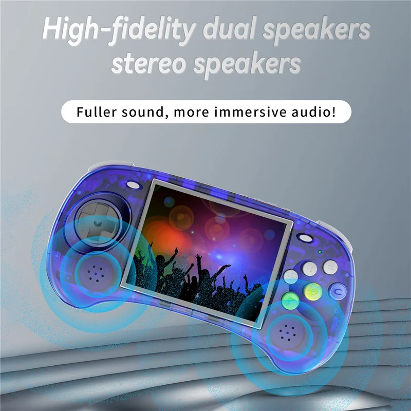 

High Quality RG ARC-S Handheld Game Console 128G 4Inch IPS Linux OS Six Button Design Retro Video Players Support Wired Handle B