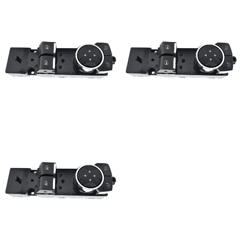 

3X For Ford Mustang Coupe 2015-2022 Driver Side Door Master Window Switch Mirror Control Button FR3Z-14529-AC
