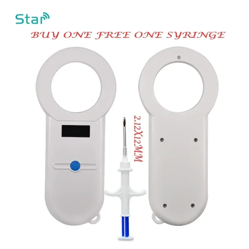 New ISO11784/5 Digital Animal Tag Microchip Reader ISO Chip Transponder Portable OLED Dog Pet Identification Chip Scanner